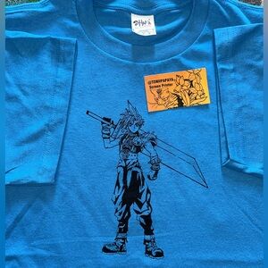 New final fantasy 7 screen print tshirt
